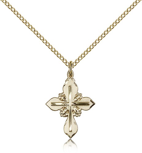 Cross Pendant, Gold Filled - Gold-tone