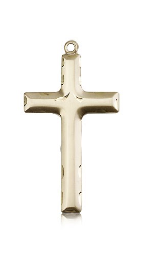 Cross Pendant, 14 Karat Gold - 14 KT Yellow Gold