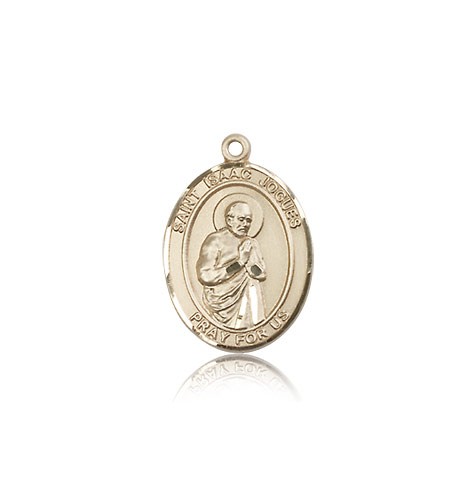 St. Isaac Jogues Medal, 14 Karat Gold, Medium - 14 KT Yellow Gold