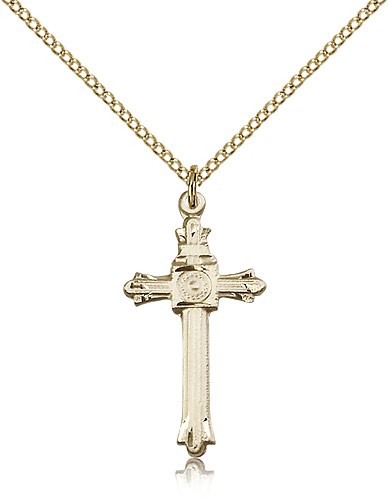 Cross Pendant, Gold Filled - Gold-tone