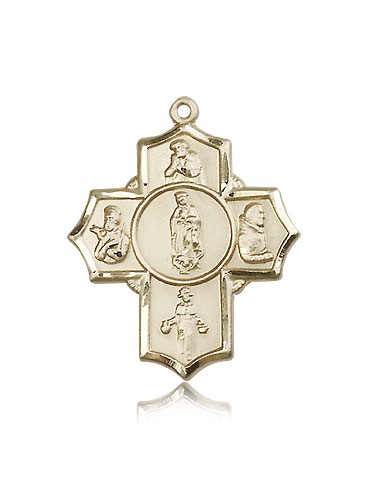 Guadalupe Dieg Pio/Xav Nino Medal, 14 Karat Gold - 14 KT Yellow Gold