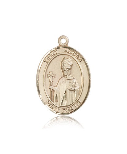 St. Austin Medal, 14 Karat Gold, Large - 14 KT Yellow Gold