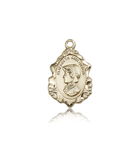 St. Elizabeth Ann Seton Medal, 14 Karat Gold - 14 KT Yellow Gold