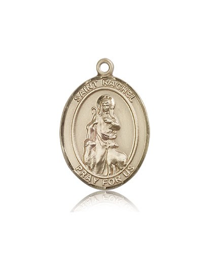 St. Rachel Medal, 14 Karat Gold, Large - 14 KT Yellow Gold