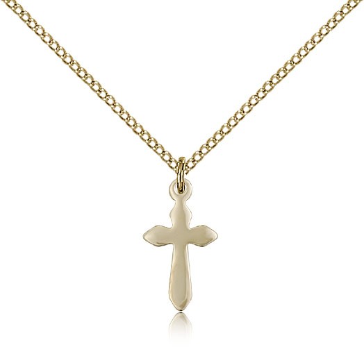 Cross Pendant, Gold Filled - Gold-tone