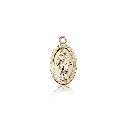 Scapular Medal, 14 Karat Gold - 14 KT Yellow Gold