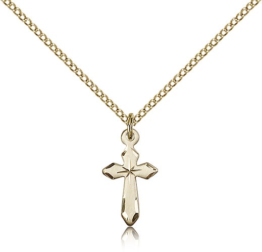 Cross Pendant, Gold Filled - Gold-tone