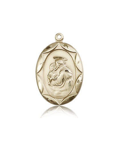 St. Anthony Medal, 14 Karat Gold - 14 KT Yellow Gold