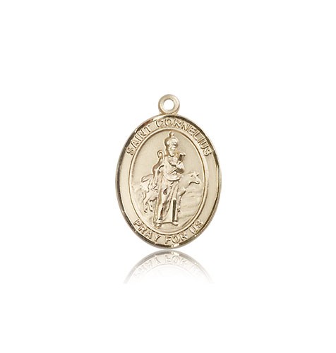 St. Cornelius Medal, 14 Karat Gold, Medium - 14 KT Yellow Gold