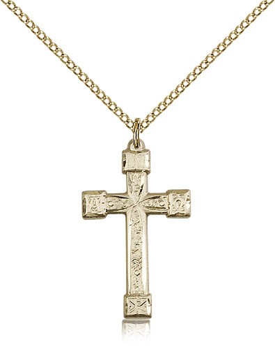 Cross Pendant, Gold Filled - Gold-tone