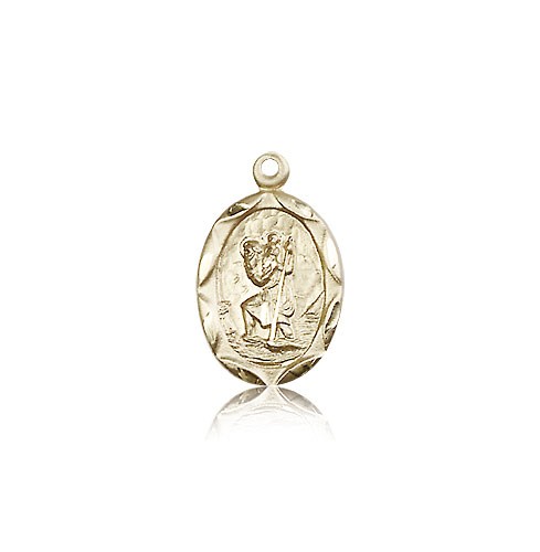 St. Christopher Medal, 14 Karat Gold - 14 KT Yellow Gold