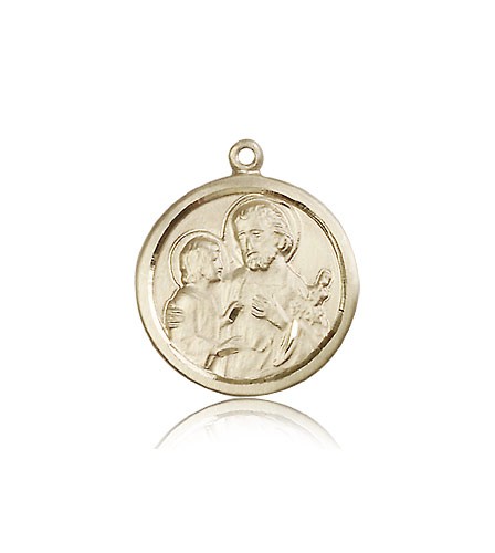 St. Joseph Medal, 14 Karat Gold - 14 KT Yellow Gold