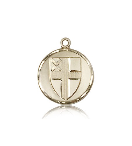 Episcopal Medal, 14 Karat Gold - 14 KT Yellow Gold