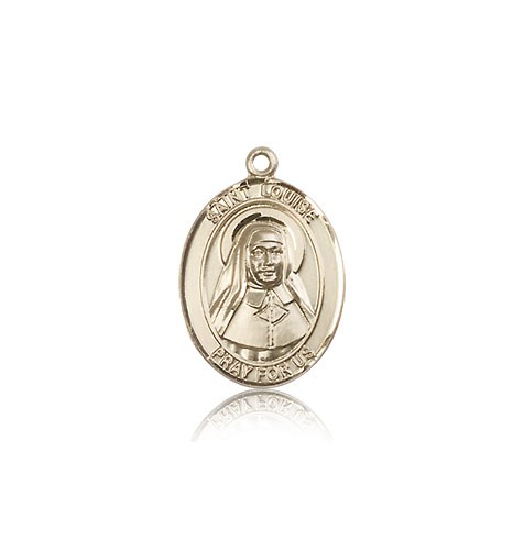 St. Louise De Marillac Medal, 14 Karat Gold, Medium - 14 KT Yellow Gold