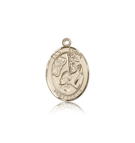 St. Edwin Medal, 14 Karat Gold, Medium - 14 KT Yellow Gold