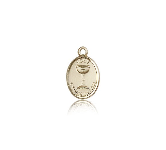 Holy Communion Medal, 14 Karat Gold - 14 KT Yellow Gold