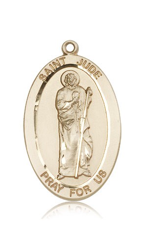 St. Jude Medal, 14 Karat Gold - 14 KT Yellow Gold