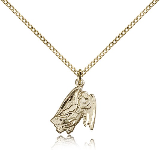 Guardian Angel Medal, Gold Filled - Gold-tone