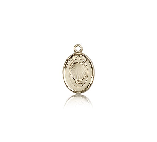 Baptism Medal, 14 Karat Gold - 14 KT Yellow Gold