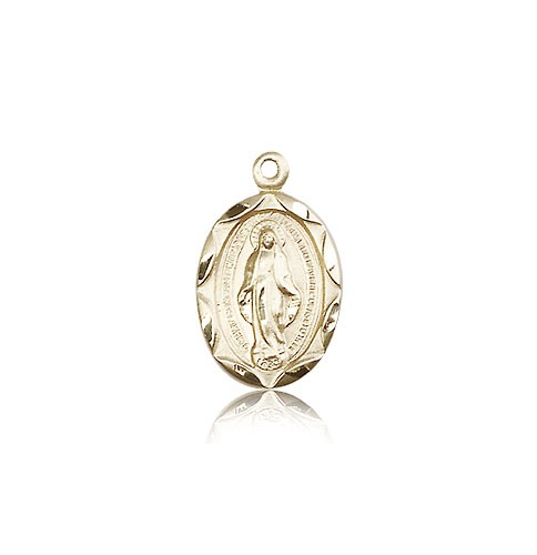 Miraculous Medal, 14 Karat Gold - 14 KT Yellow Gold