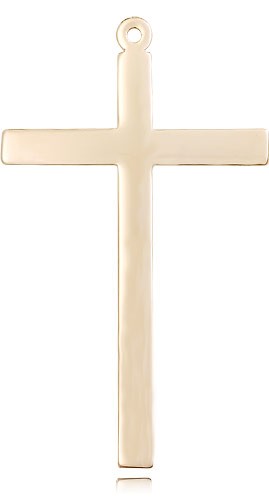 Cross Pendant, 14 Karat Gold - 14 KT Yellow Gold