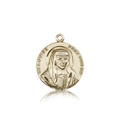 St. Louise Medal, 14 Karat Gold - 14 KT Yellow Gold