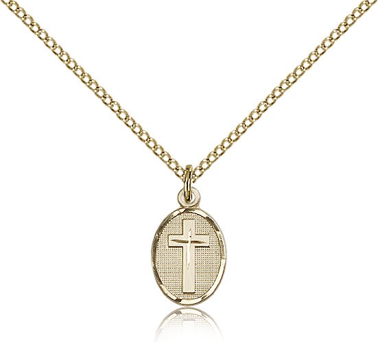 Cross Pendant, Gold Filled - Gold-tone