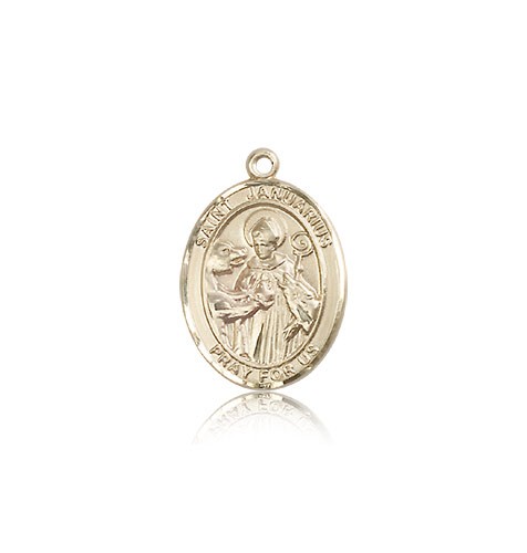 St. Januarius Medal, 14 Karat Gold, Medium - 14 KT Yellow Gold