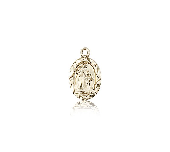 St. Ann Medal, 14 Karat Gold - 14 KT Yellow Gold