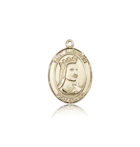 St. Elizabeth of Hungary Medal, 14 Karat Gold, Medium - 14 KT Yellow Gold