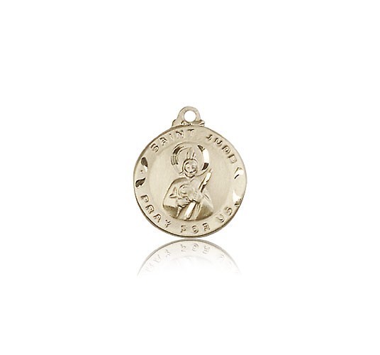 St. Jude Medal, 14 Karat Gold - 14 KT Yellow Gold