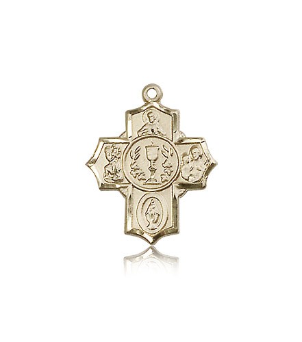 Millennium Crucifix Pendant, 14 Karat Gold - 14 KT Yellow Gold