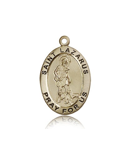 St. Lazarus Medal, 14 Karat Gold - 14 KT Yellow Gold