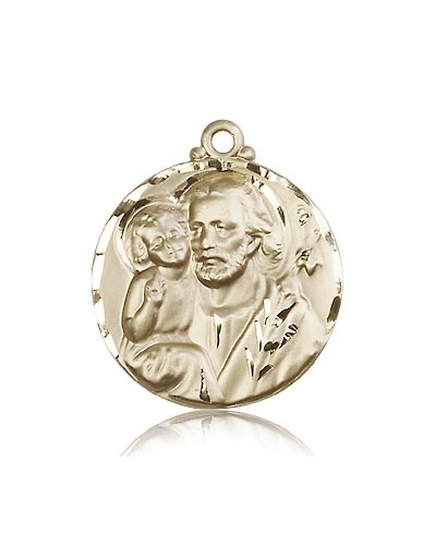 St. Joseph Medal, 14 Karat Gold - 14 KT Yellow Gold