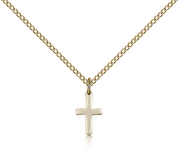 Cross Pendant, Gold Filled - Gold-tone