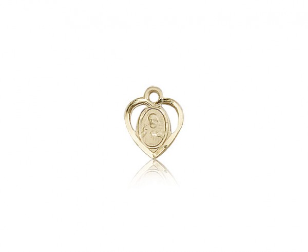 Scapular Medal, 14 Karat Gold - 14 KT Yellow Gold