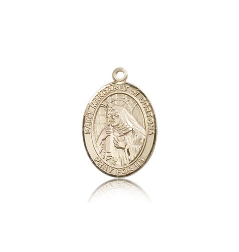 St. Margaret of Cortona Medal, 14 Karat Gold, Medium - 14 KT Yellow Gold