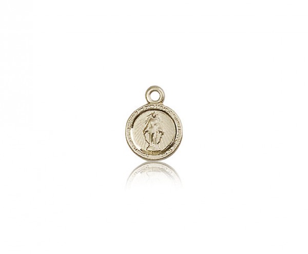 Miraculous Medal, 14 Karat Gold - 14 KT Yellow Gold