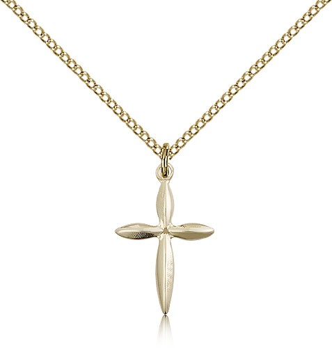 Cross Pendant, Gold Filled - Gold-tone