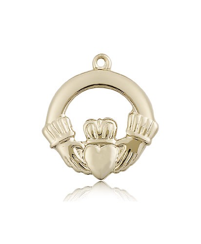 Claggagh Medal, 14 Karat Gold - 14 KT Yellow Gold