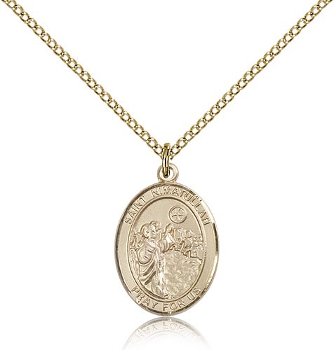 St. Nimatullah Medal, Gold Filled, Medium - Gold-tone