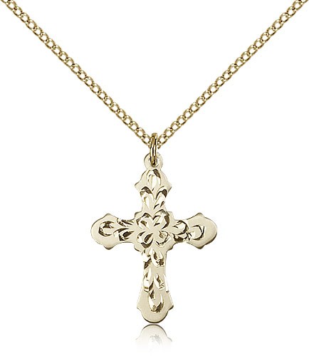 Cross Pendant, Gold Filled - Gold-tone