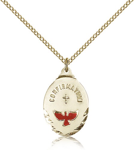 Confirmation Medal, Gold Filled - Gold-tone