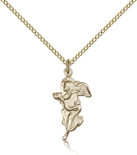 Guardian Angel Medal, Gold Filled - Gold-tone