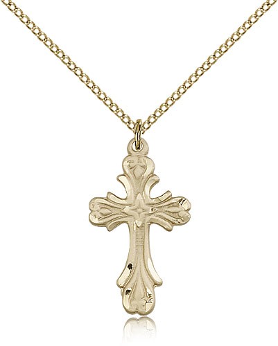 Cross Pendant, Gold Filled - Gold-tone