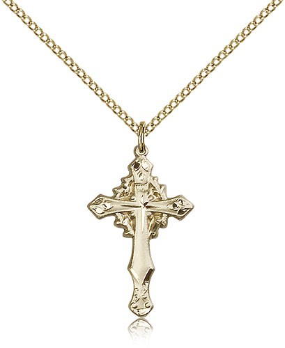 Cross Pendant, Gold Filled - Gold-tone