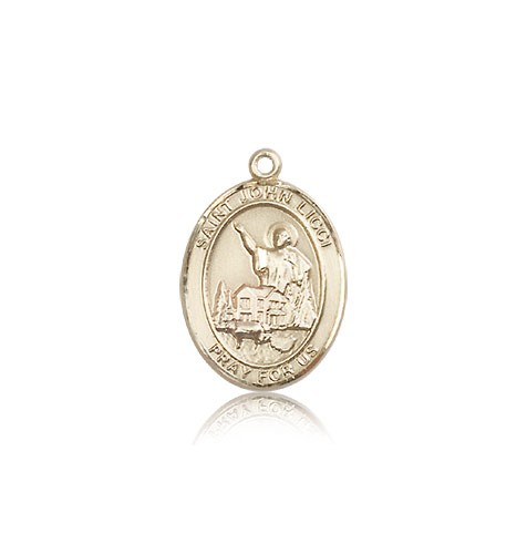 St. John Licci Medal, 14 Karat Gold, Medium - 14 KT Yellow Gold