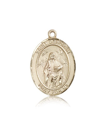 St. Deborah Medal, 14 Karat Gold, Large - 14 KT Yellow Gold