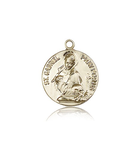 St. Gabriel of the Blessid Virgin Medal, 14 Karat Gold - 14 KT Yellow Gold