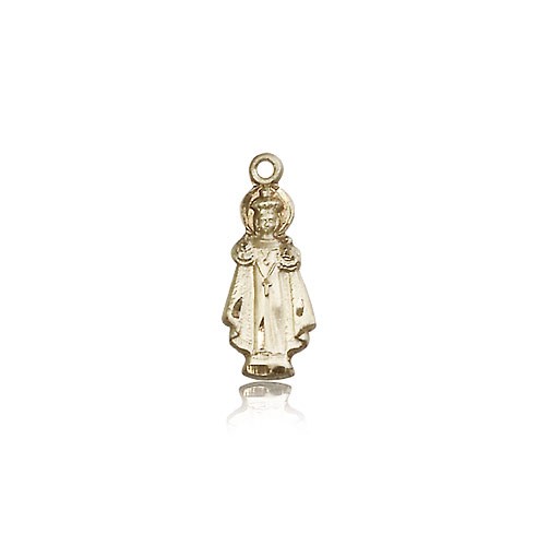 Infant of Prague Medal, 14 Karat Gold - 14 KT Yellow Gold